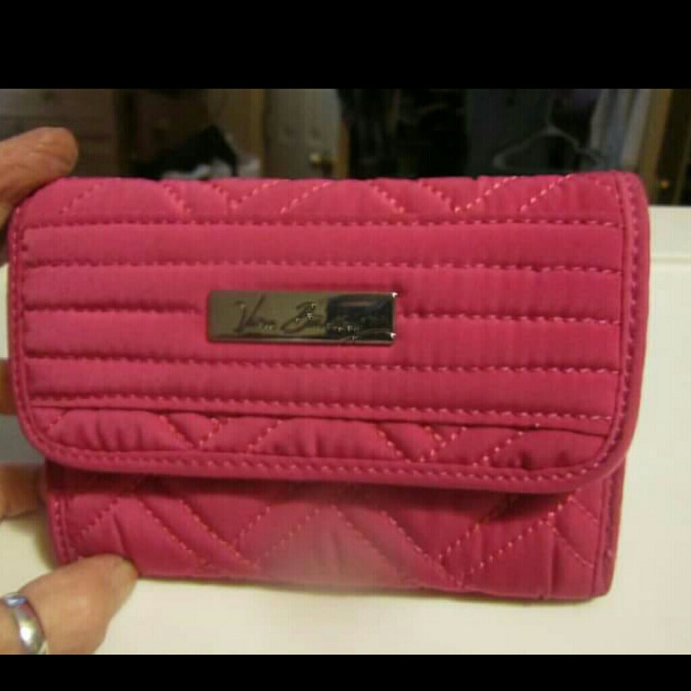 Vera bradley Magenta trifold wallet